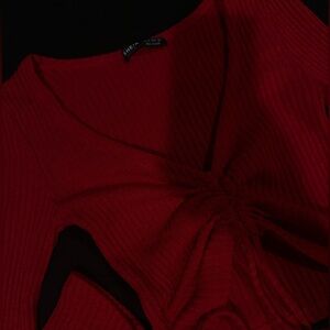 SHEIN red long sleeves